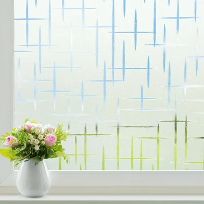 Obrázek produktu pro Okenní fólie matné sklo - Statická lepicí - 90 x 300 cm - UV blokování