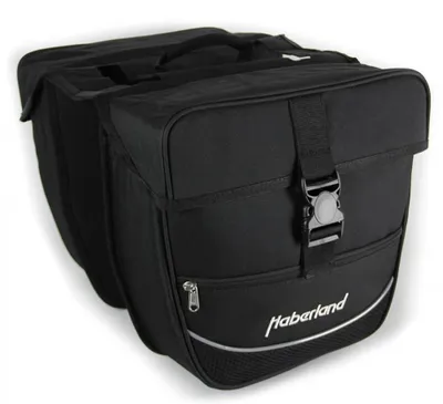 Produktbild von Haberland Doppeltasche Einsteiger schwarz 30x32x13cm - praktische Fahrrad-Gep...