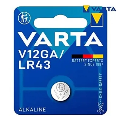 Image de Varta v12ga, Alcali, 1,5 V, 80 mAh, 11,6 mm, 11,6 mm, 4,2 mm