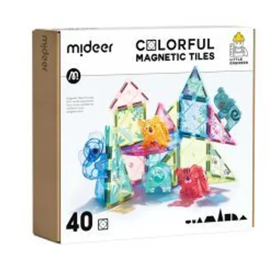 Produktbild von Mideer Tierchen farbiges Magnetbaukasten 40 St.