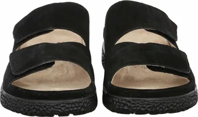 Produktbild von Hartjes Groove Pantolette 122.1221/3001.00 Weite H Schwarz Velourleder 38