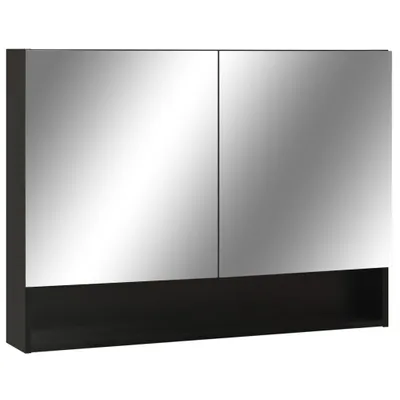 Immagine prodotto di vidaXL Specchio LED per bagno nero 80x15x60 cm MDF