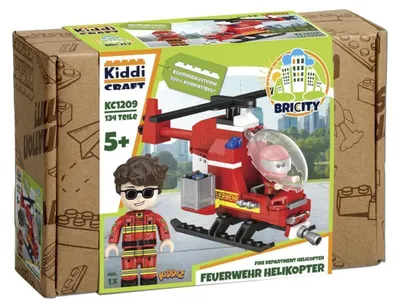 Produktbild von KiddiCraft KC1209 Brickcity Feuerwehr Helikopter