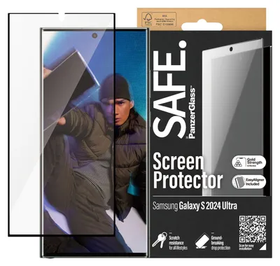 Image de PanzerGlass SAFE. by ® Screen Protector Samsung Galaxy S24 Ultra - Ultra-Wide Fit w. EasyAligner