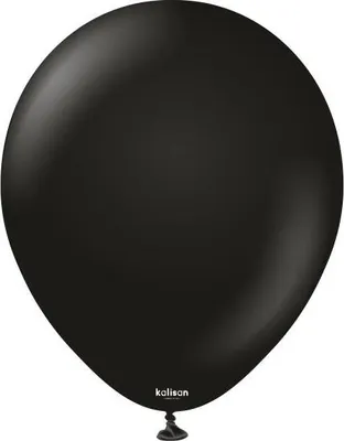 Obrázok produktu pre Čierne latexové balóny, čierne Kalisan 45 cm, 25 ks.