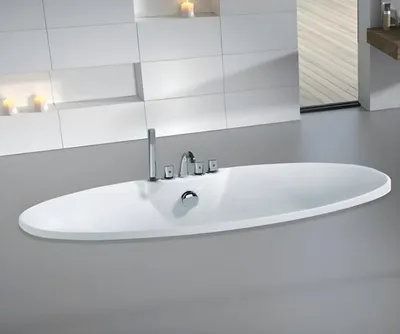 Produktbild von Einbaubadewanne Luxuswanne Oval Badewanne Wellnesswanne  Wanne 170x80 cm