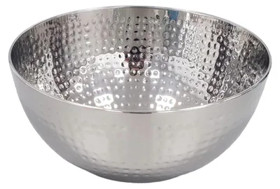 Produktbild von Edelstahlschüssel Hammerschlag Optik 24x13cm leichtes Gewicht