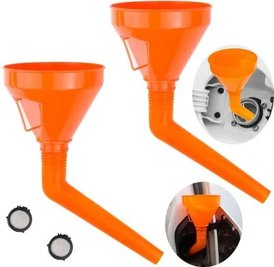 Produktbild von Grosser Schöpfel mit Sieb für Auto und Werkstatt, 2 Stück Benzinölschöpfer, flexibel und leckfrei. Geeignet für Haushalt und Garage.