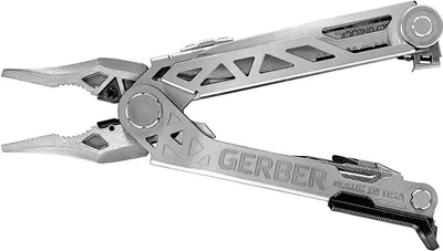 Produktbild von Gerber 30-001599 Center Drive PLUS Multifunktionswerkzeug - Zange, 14 Funktionen, Lederetui