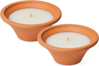 Produktbild von Spaas Outdoor-Kerze Noble Flame – Terrakotta-Gartenkerze – Ø15cm - ca. 6 Std.