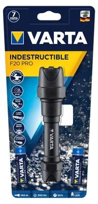 Image de Torche Indestructible VARTA PRO F20 +2 piles AA - 18711101421