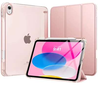 Produktbild von MoKo für iPad (A16) 11. Generation Hülle 11 Zoll 2025 mit Stifthalter – Roségold