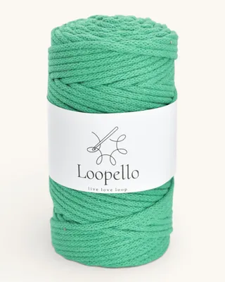 Immagine prodotto di Spago di cotone Loopello, diametro 5 mm, 100 metri – Verde