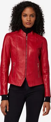 Produktbild von Damen Lederjacke Ricano ABIGALE – Rot / S
