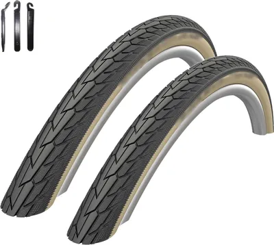 Produktbild von 2 x Schwalbe Road Cruiser Fahrradreifen k-Guard Gumwall 47-622 ( 28 x 1,75 ) inkl. Reifenheber