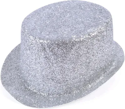 Produktbild von Silberner Glitzer Zylinderhut