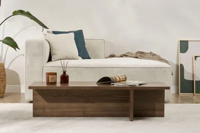 Produktbild von Skye Decor, Harbor - Walnut, Couchtisch, Nussbaum, 100 % Melaminplatte, 120 x 45 x 30 cm