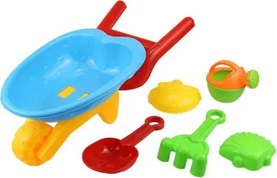 Produktbild von Sandspielzeug - Set von Mini-Schubkarren, 5 Stück