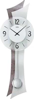 Produktbild von AMS Quarz-Pendeluhr, Quarz-Pendelwerk, 23x70x8cm, 7426