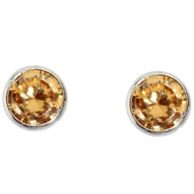 Produktbild von Miamar SMO31 Damen Silber Ohrstecker Champagner