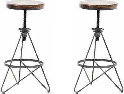Produktbild von 2er Set Barhocker Karla silber