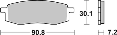 Produktbild von sbs Bremsbeläge Satz 580HF