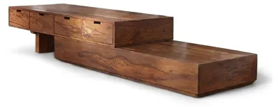 Productafbeelding van Massief houten TV-meubel, bijzetkast, design, woonkamer meubels, houten kast