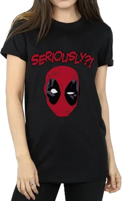Produktbild von Deadpool - "Seriously" T-Shirt für Damen BI1630 (M) (Schwarz)