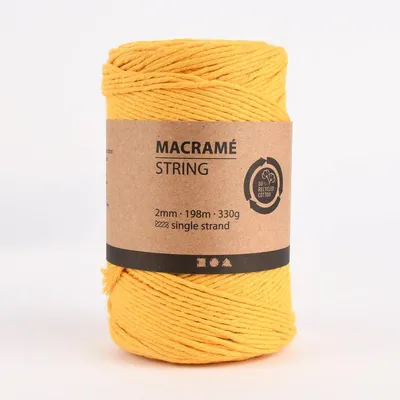 Produktbild von Creativ Company Makramee Kordel 2mm 198m 330g verschiedene Farben