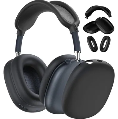 Obrázek produktu pro Silikonový ochranný obal 3 v 1 pro sluchátka Apple AirPods Max / Max 2, černý. Příslušenství