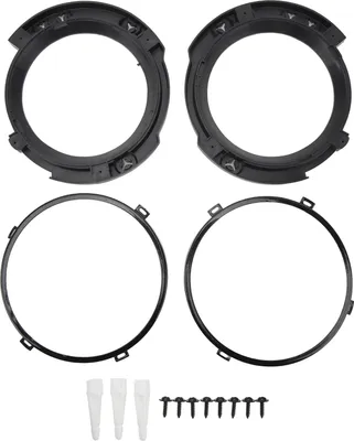 Image de 2 anneaux de montage de phares circulaires de voiture de 7 pouces pour Wrangler JK 2007 à 2018