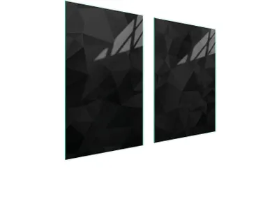 Produktbild von Glasschutzplatte Für Küche 65X52 Schwarz