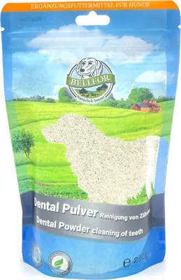 Produktbild von Bellfor Dental Pulver natürliches Zahnpulver für Hunde 250 g