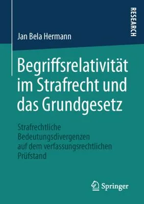Obrázok produktu pre Begriffsrelativität im Strafrecht und das Grundgesetz