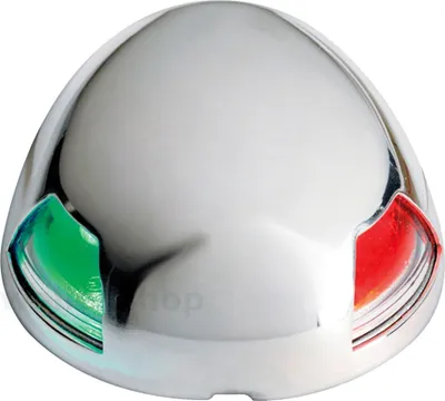 Produktbild von LED Zweifarbenlaterne 225° Rot Grün, 12V Edelstahl Zweifarbenlicht für Boote, Steuerbord & Backbord
