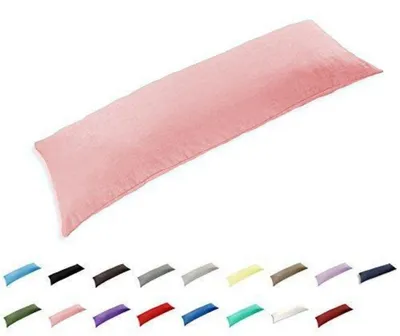 Productafbeelding van Kussensloop, 51 x 122 cm, roze, katoen, envelopsluiting, zonder rits