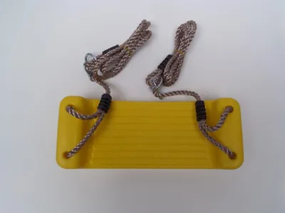Produktbild von Schaukelsitz aus Kunststoff 430x165x85 mm PP-Seil gelb - Hermic