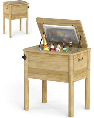 Image de Boîte isotherme YA23678YLFR, maintient les aliments au frais pendant 2 à 4 heures, capacité de 51 litres, couleur naturelle