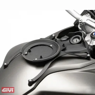 A motorcycle tank bag mount.