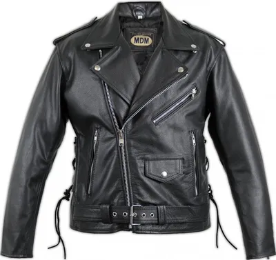 Produktbild von Motorrad Rocker Lederjacke ROCKABILLY Chopper Biker Jacke Clubjacke Bikerjacke(L)