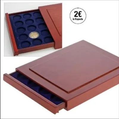 Produktbild von Münzenbox NOVA Exquisite für 30 St. 2-Euro-Münzen in Kapseln