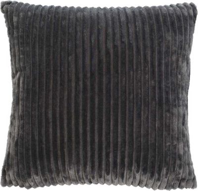 Gözze Kissen Cord Optik mit Füllung 50 x 50 cm anthrazit