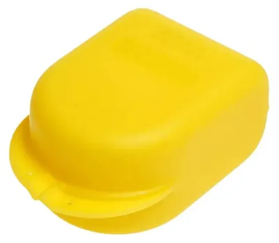 Produktbild von Zahnspangenbox für Kinder, gelb | Beutel (14 Stück)