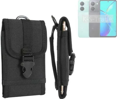 Produktbild von K-S-Trade Holster Handy Hülle kompatibel mit Vivo Y36 Holster Handytasche Gürtel Tasche Schutz Hülle Robust Outdoor schwarz