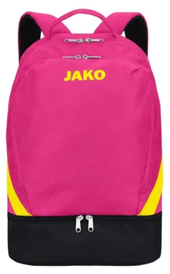 Image de Jako Iconic Sac À Dos - Rose / Noir / Jaune Fluo  | Taille: UNI