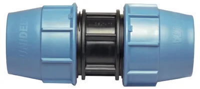 Produktbild von Unidelta PP Reparatur-Kupplung 50 mm mit Klemmverschraubung für PE-Rohre | Klemmverbinder Klemmfitting