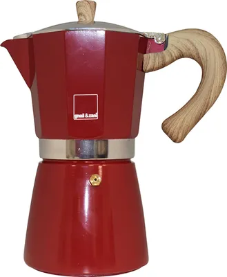 Produktbild von GNALI & ZANI Venezia - Espressokocher, rot, 9 Tassen