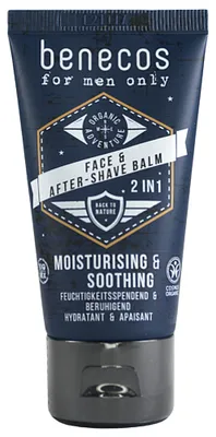 Produktbild von benecos 682406, After-Shave-Balsam, normale Haut, 50 ml, Beruhigend, Aloe Vera