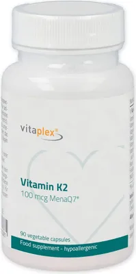 Produktbild von Vitaplex Vitamin K2 – 90 veg. Kapseln