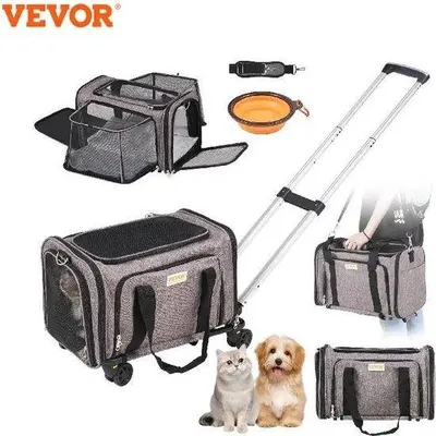 Immagine prodotto di Carrello portabagagli per cani a 4 ruote da viaggio